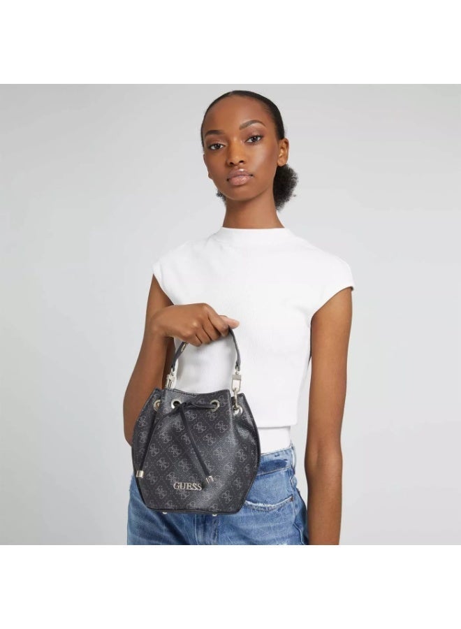 Guess Washington Mini Handbag – Black & Gray, Stylish Everyday Design - Image 4